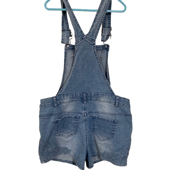 Girls George Light Blue Denim Overalls - Picture 2 of 2